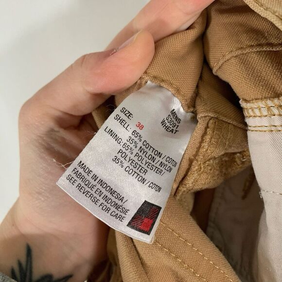 Woolrich Cargo Shorts Men's 34 Brown Snap Pockets Lightweight Cotton Blend - Picture 4 of 5